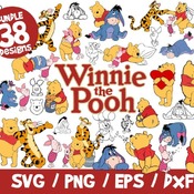 42 Winnie The Pooh SVG 65 Files Bundle, Winnie Bundle SVG, Disney SVG, Winnie Cricut, Winnie Silhouette, Winnie Svg, Disney Svg, Vinyl Cut F