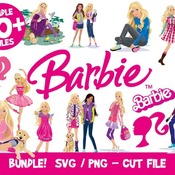 44 Barbie Bundle, Barbie Files For Cricut, Barbie vector, Barbie logo svg, Barbie svg, Barbie silhouette, doll svg, Barbie eps Bestseller