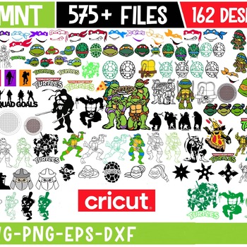 48 Ninja Turtles mega big bundle svg png clipart vector Cricut Cut Files Silhouette