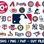 54 MLB Baseball Logos Bundle, MLB Clipart Mlb Svg Files Mlb Cricut Files Mlb Teams Cutting, Vector, Vinyl, Png, Team Logo Vector, Yankees, C