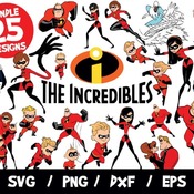 68 The Incredibles SVG Bundle, The Incredibles Bundle SVG, Disney SVG, Incredibles Cricut, Incredibles Silhouette, Layered, Incredibles Clip