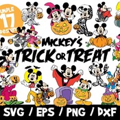 7 Mickey Mouse SVG Bundle, Mickey Halloween SVG, Disney SVG, Mickey Cricut, Minnie Halloween, Disney Halloween Svg, Cut File, Layered, Png
