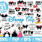 73 Disney Trip 2021 SVG Bundle, Disney Trip Vector, Disney SVG, Mickey Cricut Silhouette, Mickey Fireworks, The One Where We Go To Disney