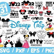 74 Disney Trip 2022 SVG Bundle, Disney Trip Vector, Disney SVG, Mickey Cricut Silhouette, Mickey Fireworks, The One Where We Go To Disney