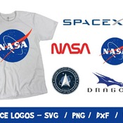 77 Space Logo Bundle, Space SVG , Space Cricut, Silhouette, Cut File, NASA Logo SVG, SpaceX, Space Force, Crew Dragon, Space Mission, Nasa S