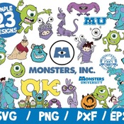 79 Monsters Inc SVG Bundle, Monsters University SVG, Disney SVG, Monsters Inc Cricut, Disney Trip, Halloween, Cute Boo Svg, Sulley Svg Mike