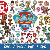 82 Paw Patrol SVG Layered, Skye Svg, Chase Svg, Everest Svg, Tracker Svg, Rubble Svg, For Cricut, For Silhouette, Clipart, Vinyl, PNG