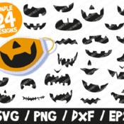 85 Jack O Lantern SVG Bundle, Jack-O'-Lantern Smile Face Mask, Halloween SVG, Halloween Face Mask, Smile Nose SVG Mask, Halloween Mask Diy M