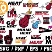 93 Miami Heat SVG Bundle, NBA Team SVG, Miami Heat Nation Shirt, Miami Heat Cricut, Nba Svg, Miami Heat City Vice Edition, Heat Dna, Heat Pr