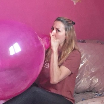 Blow to pop TT 17" crystal magenta