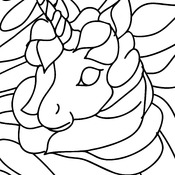 Coloring Book of Cute Unicorns