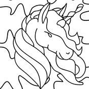 Coloring Book of Cute Unicorns