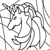 Coloring Book of Cute Unicorns