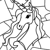 Coloring Book of Cute Unicorns