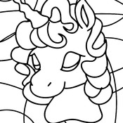 Coloring Book of Cute Unicorns