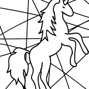 Coloring Book of Cute Unicorns