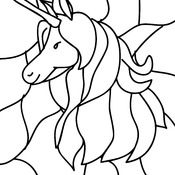 Coloring Book of Cute Unicorns