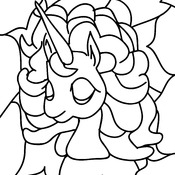 Coloring Book of Cute Unicorns