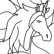 Coloring Book of Cute Unicorns