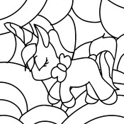 Coloring Book of Cute Unicorns