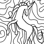 Coloring Book of Cute Unicorns