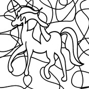 Coloring Book of Cute Unicorns