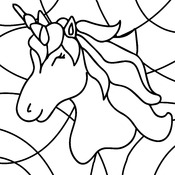 Coloring Book of Cute Unicorns