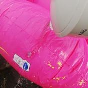 Gymballs and inflatables prepare for summer.