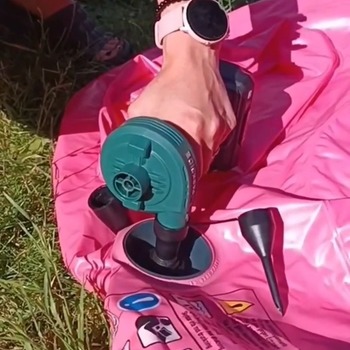 Inflating inflatables on summer