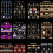 twelve packs of 370 textures for imvu 50% off