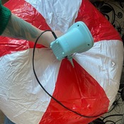 Valeria deflating big shosu ball