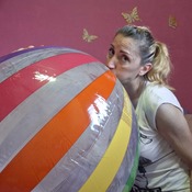 Beachball blow by mouth