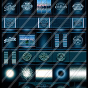 blue coffee shop 30 textures  for imvu