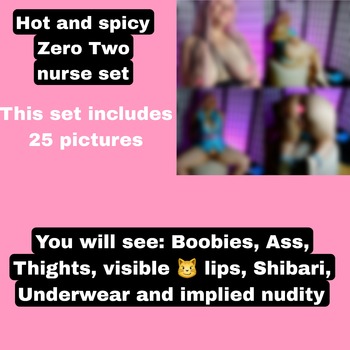 Hot and spicy Zero Two nurse set