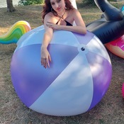 Lara deflating shosu beachball video+picture