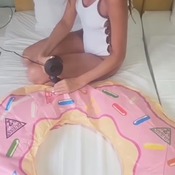 Summer inflating inflatables with models