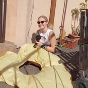 Summer inflating inflatables with models