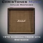 1973 Marshall 4x12 1960B with G12M 25 "GreyBacks" (Two Notes "tur" and wave files)