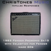 1983 Fender Prosonic 2x10 Fender by Celestion 60  (Two Notes "tur" and wave files)