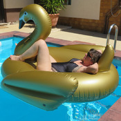 Anka and Radana sister shooting with inflatables