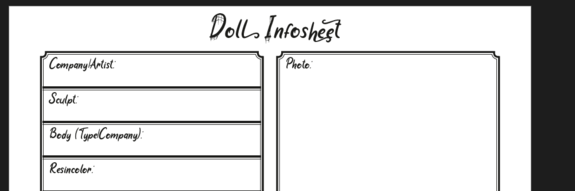 Data Sheet for BJDs
