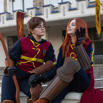 Ginny Weasley and Harry Potter - Quidditch