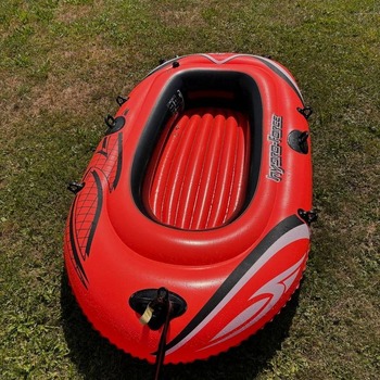 Inflating inflatable boat and others