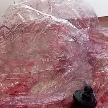 Inflation glitter chair