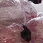 Inflation glitter chair