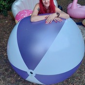 Lena deflating all inflatables