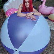 Lena deflating all inflatables