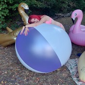 Lena deflating shosu beachball-video+photos.
