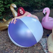 Lena deflating shosu beachball-video+photos.