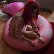 Lena inflating and deflating pool floats
